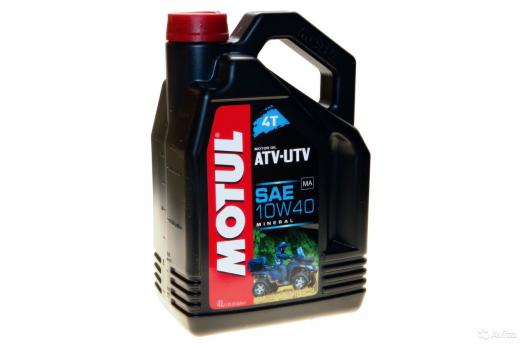 Моторное масло MOTUL ATV-UTV 4T 10w-40 (4 л), минеральное
